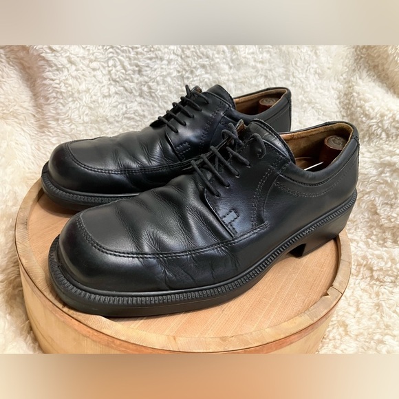 Ecco Men’s Black Dress Comfort Leather Oxfords Lace Up 11/11.5 EU 45 main image 7